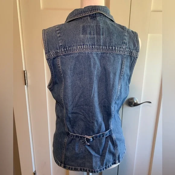 Vintage Eddie Bauer Denim vest  Size medium - Picture 6 of 9